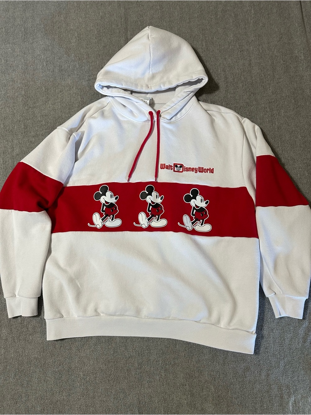 Disney White & Red Mickey Hoodie
